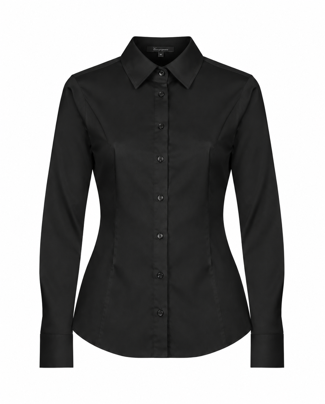 003 črna klasična bluza - slika 2