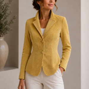12065 W231 lahkotni žametni blazer -jopica