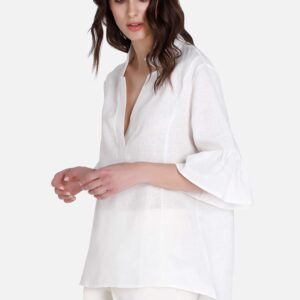 9284 daljša lanena bluza