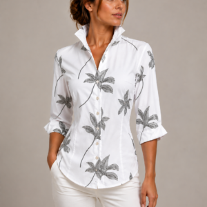 W075 Rayon bluza z visokim ovratnikom