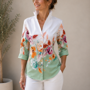 W075 bluza z visokim ovratnikom