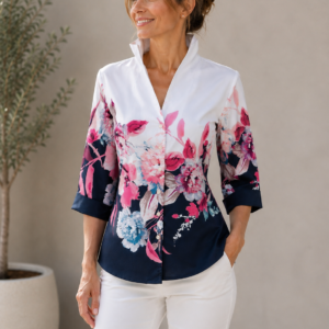 W075 bluza z visokim ovratnikom