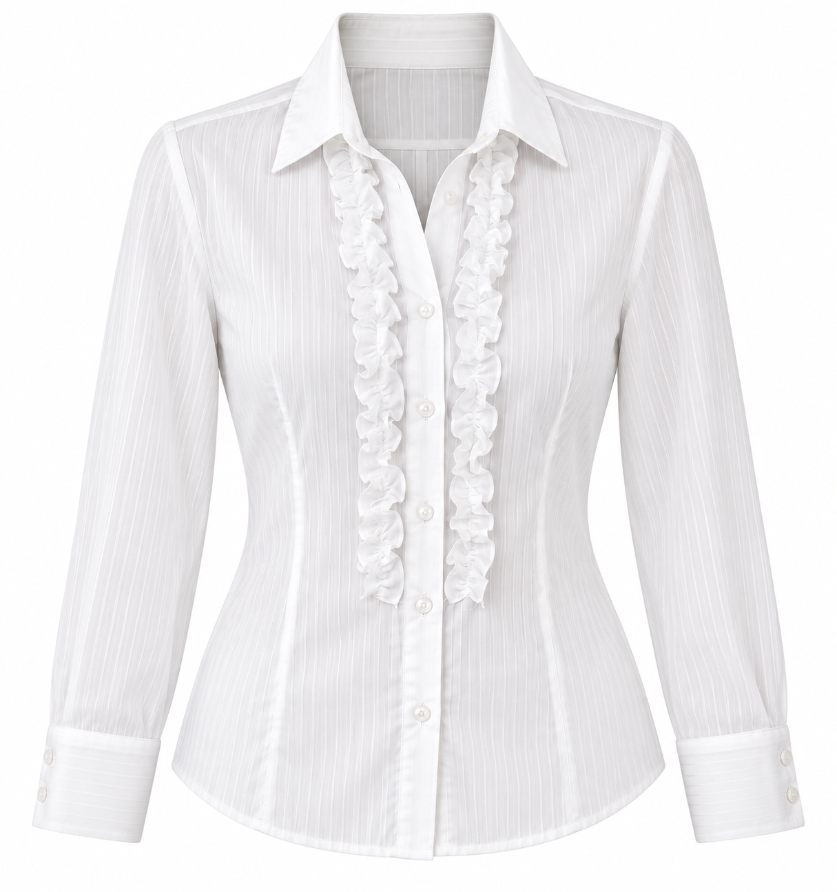 W901 bluza z volančki - slika 2